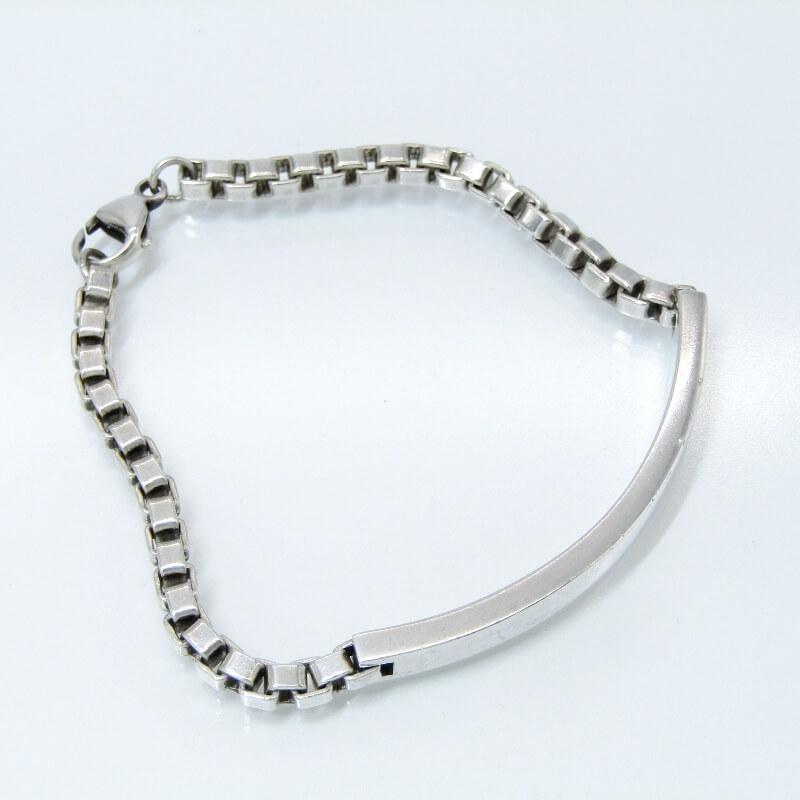 Tiffany&Co. ティファニー ブレスレット ベネチアンリンク ID ボックスチェーン Ag925/SV925 28012393_3