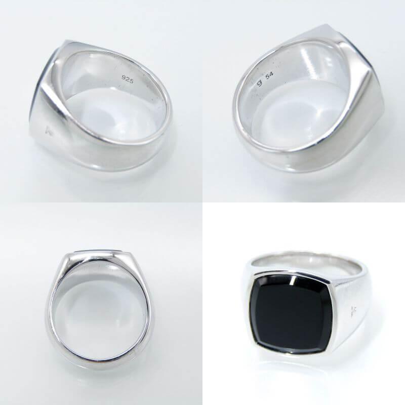 TOMWOOD トムウッド　オニキス　54 TOM WOOD（トムウッド） リング Cushion Black Onyx Ring #54