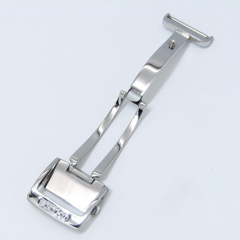 美品 SEIKO セイコー Dバックル 純正 18mm 時計ベルト用 ステンレス シルバー色 SS   28013263 | SEIKO | 01