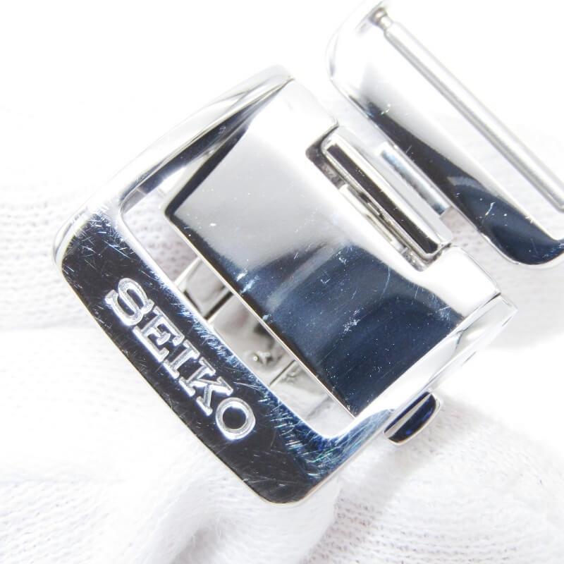 美品 SEIKO セイコー Dバックル 純正 18mm 時計ベルト用 ステンレス シルバー色 SS   28013263 | SEIKO | 03