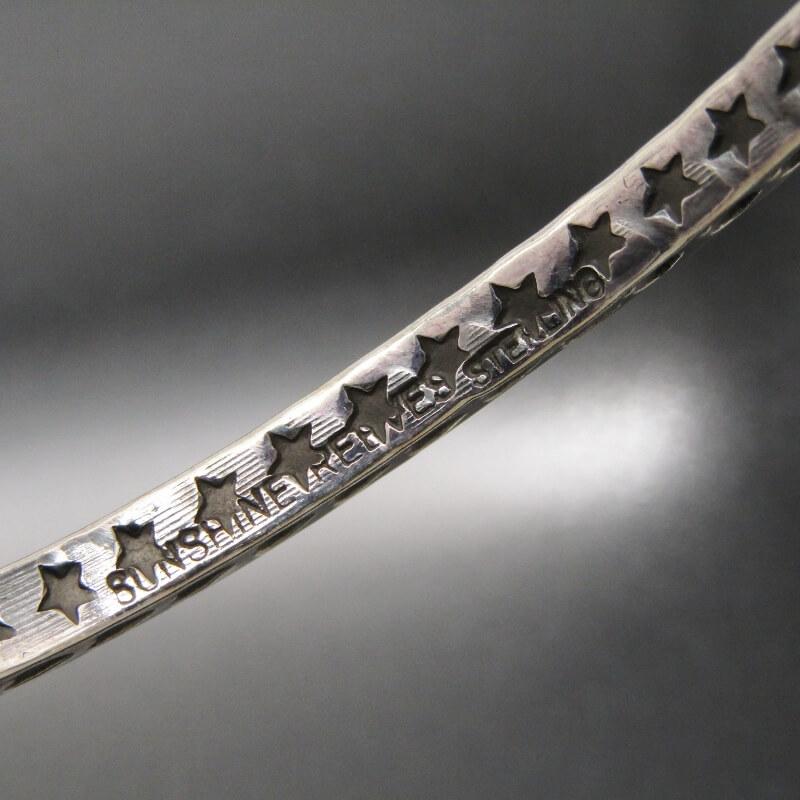 美品 Sunshine Reeves ナバホ族 バングル スタンプワーク 4mm サンシャインリーブス スター ハート 4面スクエア ブレスレット  28013294 |  | 06