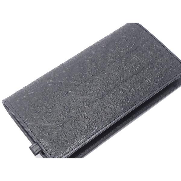 GARNI Vine Pattern Zip Long Wallet ガルニ