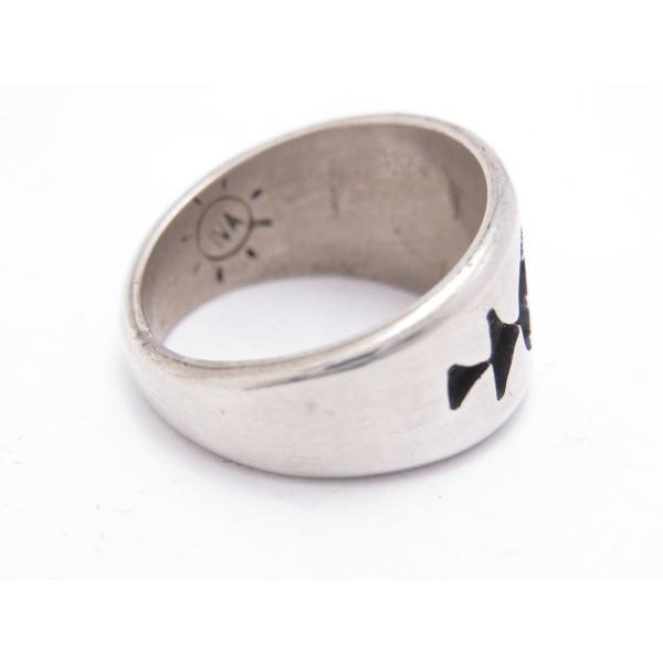 美品 Iva Casuse ホピ族 オーバーレイ リング 10号 カチナ 未使用 Hopi