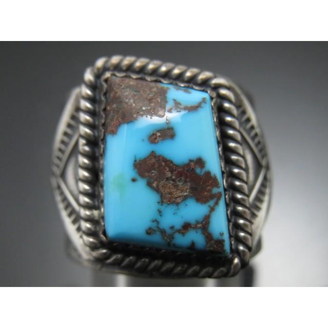 萎*た様 ターコイズ シルバー リング 2点セット　ナバホ族 萎*た様 ターコイズ シルバー リング 2点セット ナバホ族 Thomas
