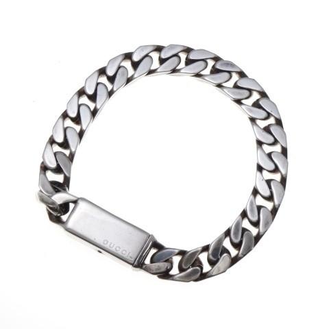 メーカー直売 喜平チェーン ブレスレット グッチ Gucci 新入荷 18cm 中古 シルバー925 メンズアクセサリー Daihikaku Jp