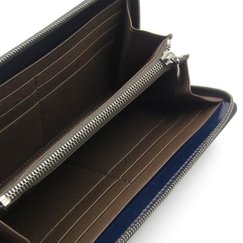 美品 YUHAKU ユハク 長財布 コードバン YFC114 ラウンド