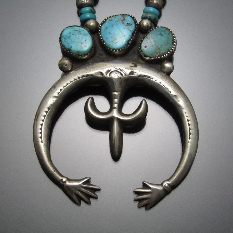Vintage ヴィンテージ ナジャ ネックレス シルバー ターコイズ