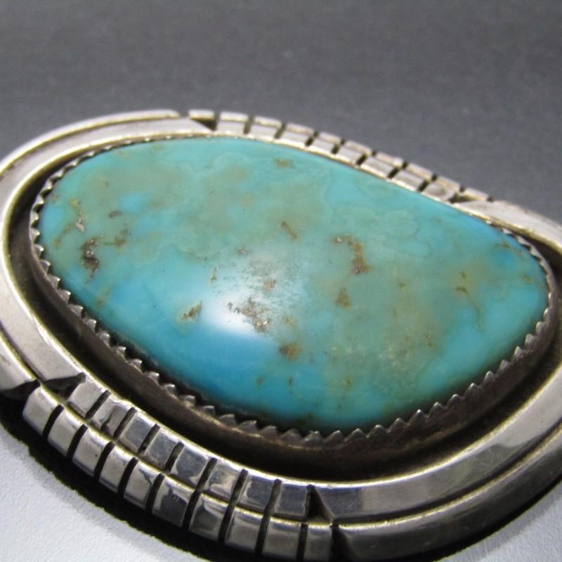 そ*ん様 美品　ナバホ　NAVAJO ターコイズ　ペンダントトップ　チョーカー Navajo ナバホ族 ペンダント ターコイズ JD作 ネックレストップ