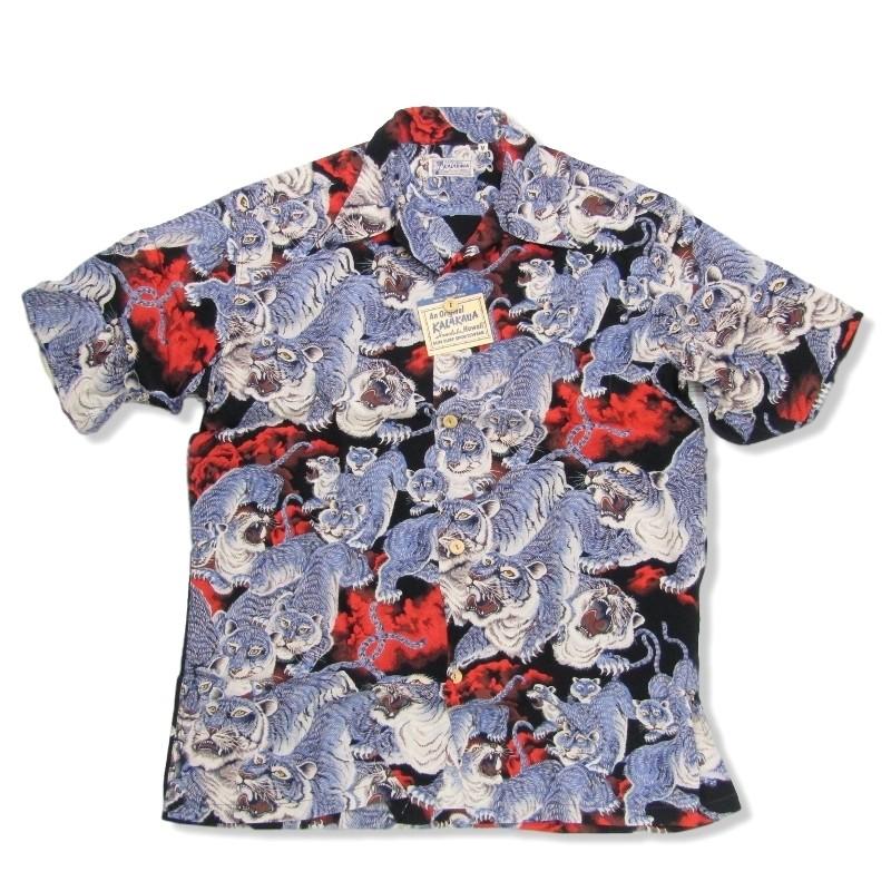 SUN SURF 未使用 サンサーフ 半袖アロハシャツ SS34663 百虎  