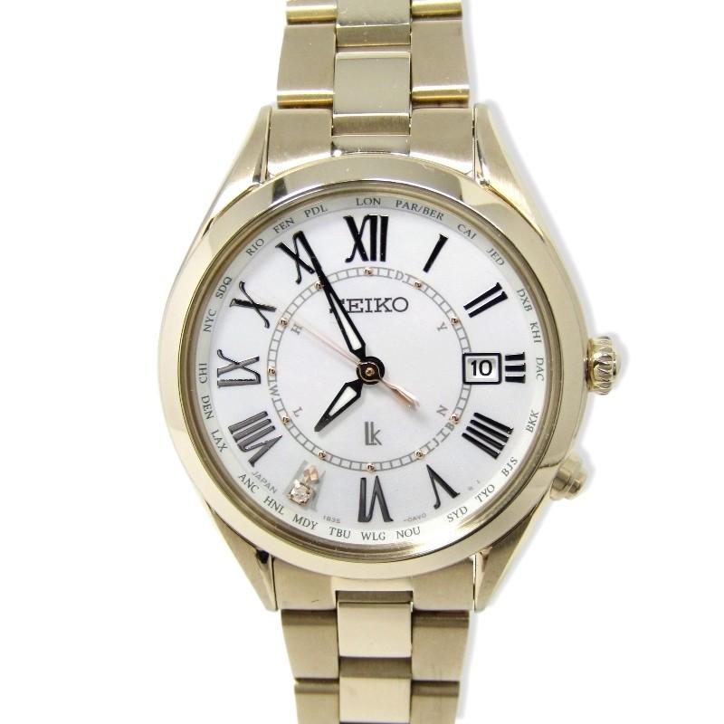 SEIKO 美品 セイコー SSQV068 LUKIA ルキア 電波ソーラー ダイヤ