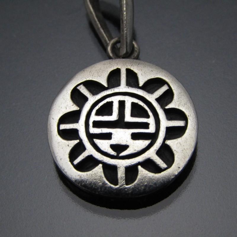 HOPI ホピ族 JASON TAKALA サンフェイス ネックレス チェーン付 HOPI ホピ族 JASON TAKALA サンフェイス ネックレス チェーン付