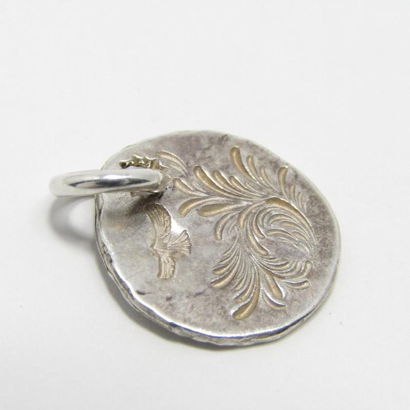 鷲見太郎　taro washimi 全銀イーグル付 クロスペンダント　シルバー 鷲見太郎 ワシミタロウ ペンダント メタル イーグル アラベスク