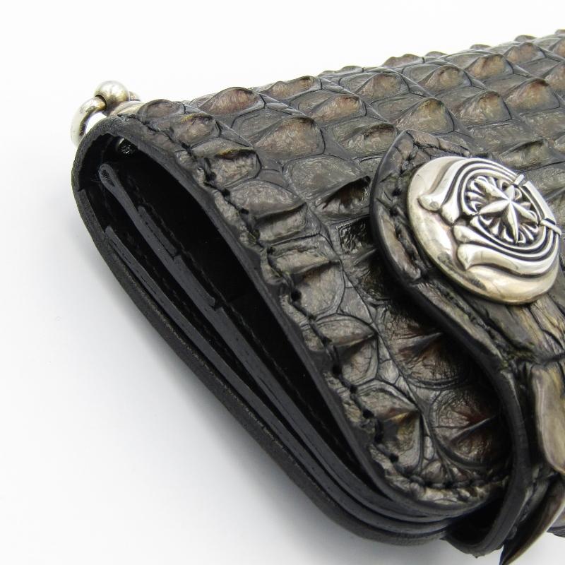 美品 FUNNY ファニー 長財布 ライダースウォレット ナイルクロコ  