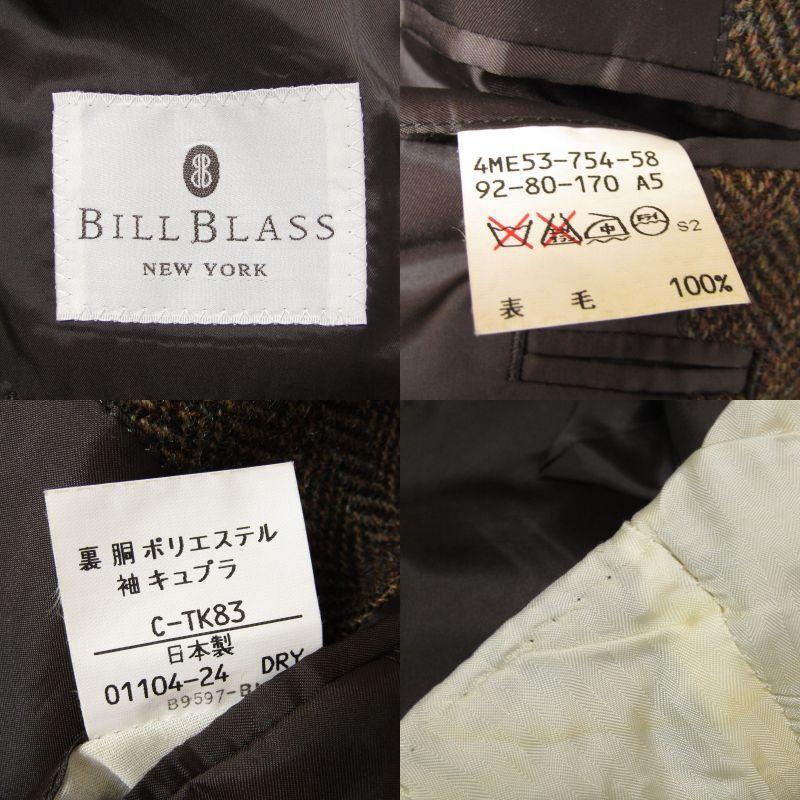 BILL BLASS ビルブラス テーラードジャケット ツイード 2釦 秋冬 日本 