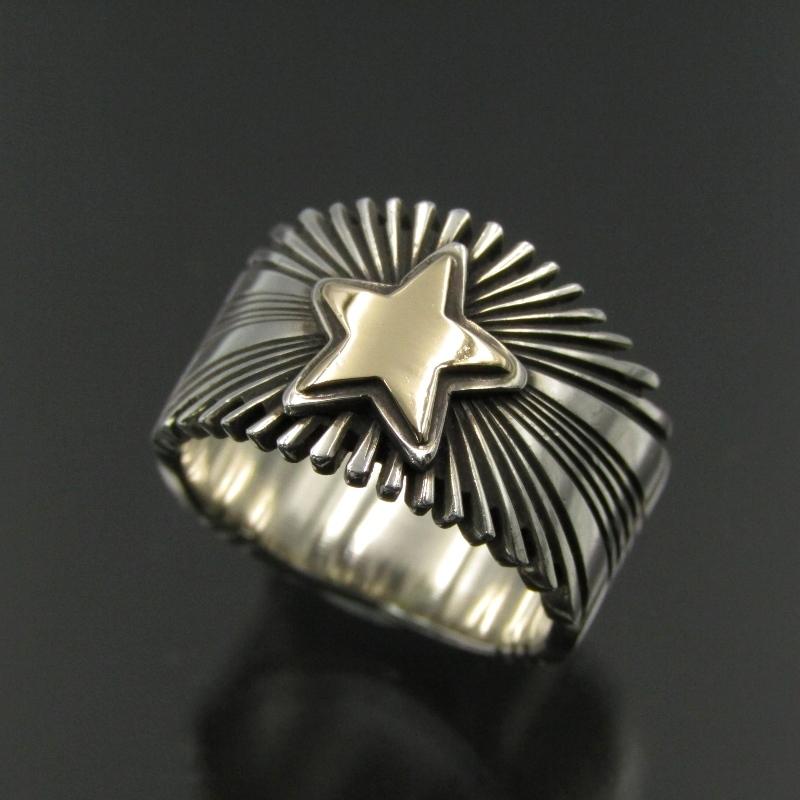 Patricia Bedonie ナバホ族 リング スターバースト 14K Patricia Bedonie ナバホ族 リング スターバースト 14K