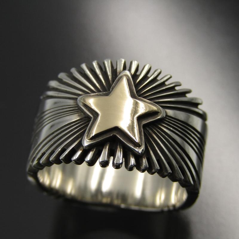 Patricia Bedonie ナバホ族 リング スターバースト 14K Patricia Bedonie ナバホ族 リング スターバースト 14K