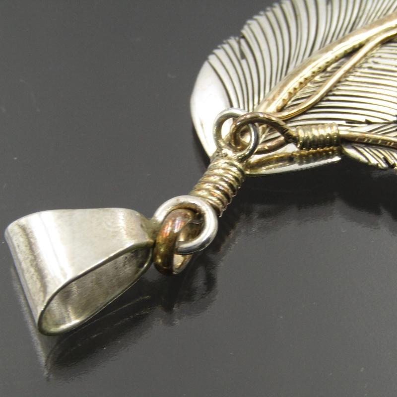 Harvey Mace ナバホ族 ペンダント フェザー 12KGF ハーヴィーメイス