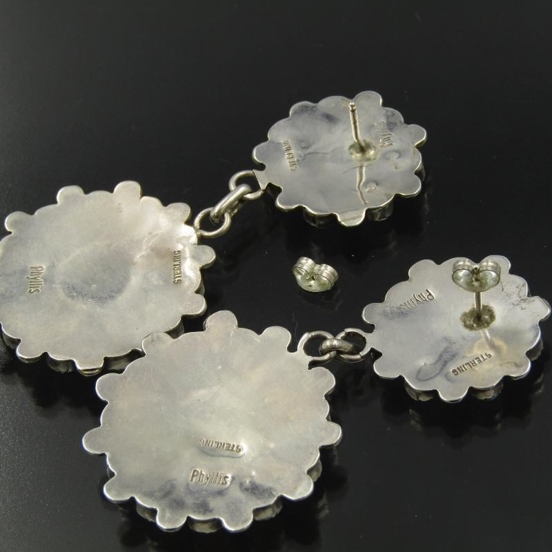 ズニ インディアンジュエリーフィリスコーンシス ピアス インディアン