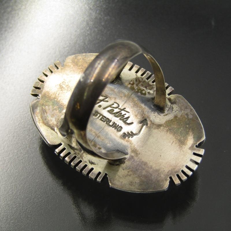 Fred Peters ナバホ族 リング ナンバーエイト ターコイズ フレッド