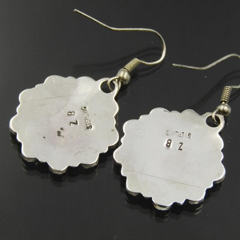 Zeita Begay ナバホ族 ピアス ターコイズ クラスター ゼイタビゲイ ZB 