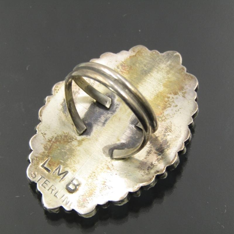 良品 Zeita Begay ナバホ族 リング クラスター ターコイズ