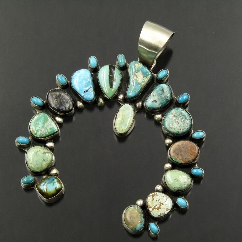 navajo インディアンジュエリー ターコイズ ペンダントトップ ナジャ