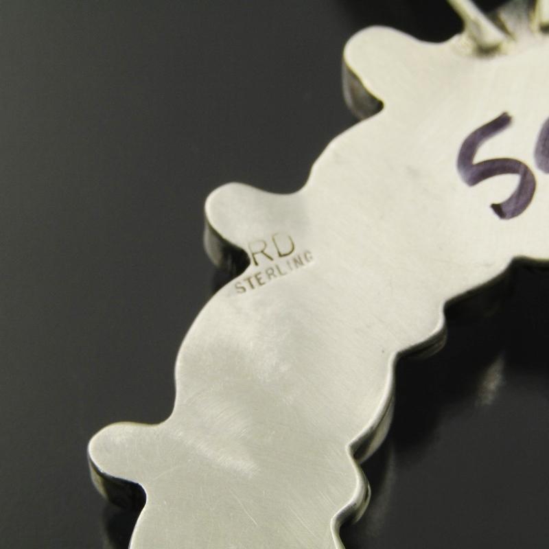 良品 Navajo ナバホ族 ペンダント ナジャ RD作 ターコイズ