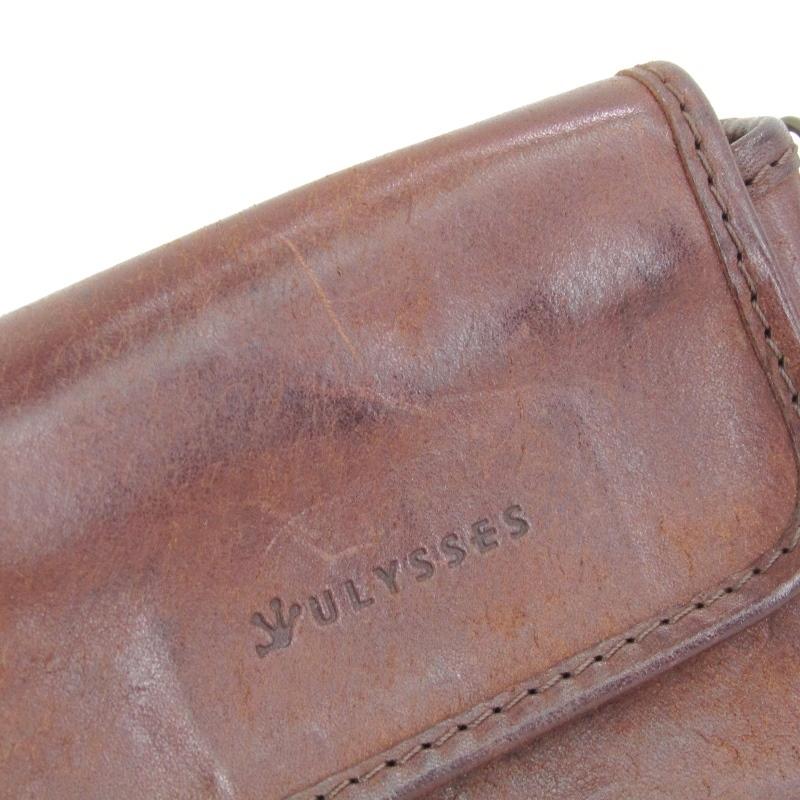 ULYSSES ユリシーズ カメラケース ボルセリーノ カラビナ イタリアンバケットレザー チョコ バッグ 鞄 中古 30010391