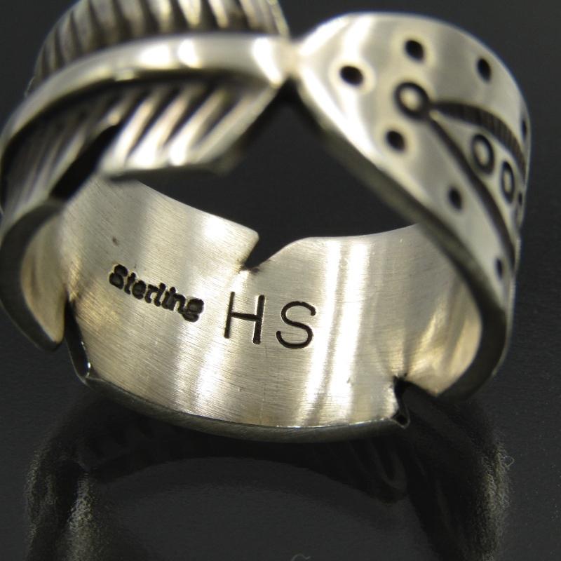 美品 Herman Smith ナバホ族 リング フェザー ハーマンスミス 美品 Herman Smith ナバホ族 リング フェザー ハーマンスミス
