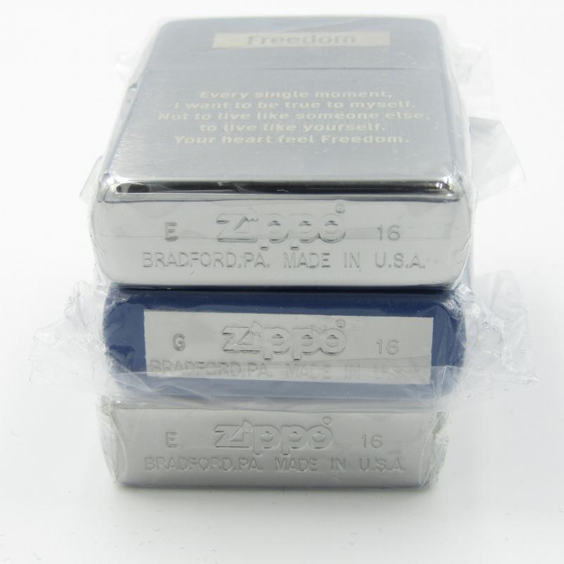 未使用 ZIPPO ジッポー Winston 3点セット ウィンストン Freedom 