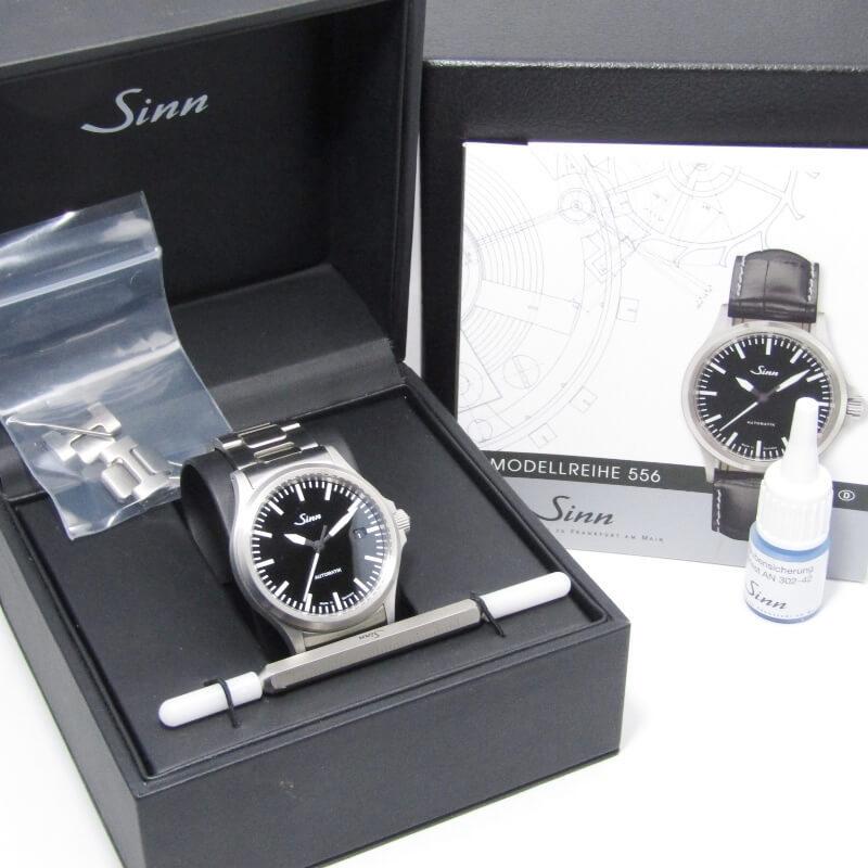 Sinn ジン 自動巻き 556 デイト SS オートマチック 38mm ブラック 黒