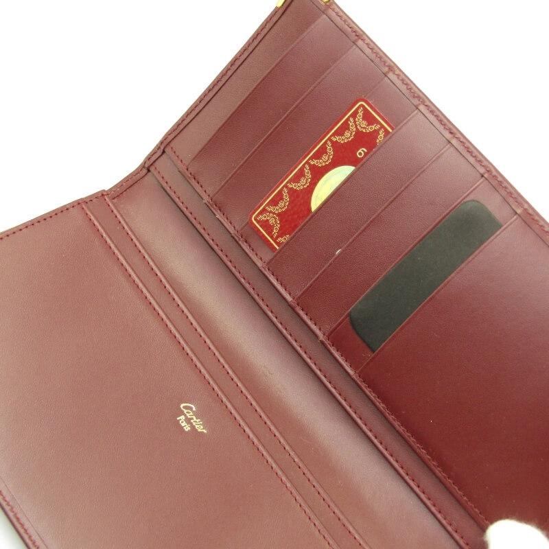 未使用 Cartier カルティエ 長財布 L3000465 マストライン 二つ折り 