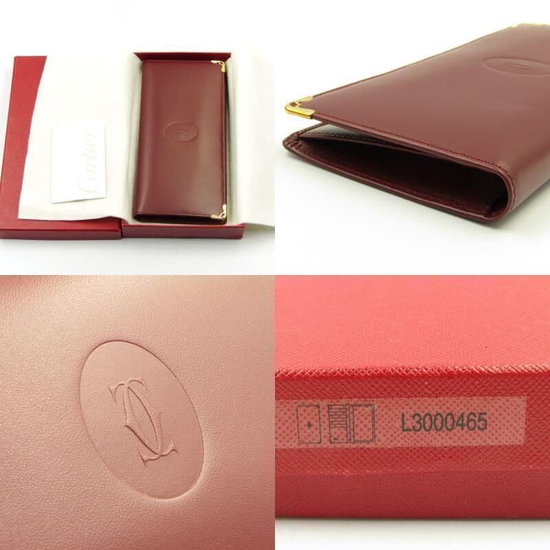 未使用 Cartier カルティエ 長財布 L3000465 マストライン 二つ折り 
