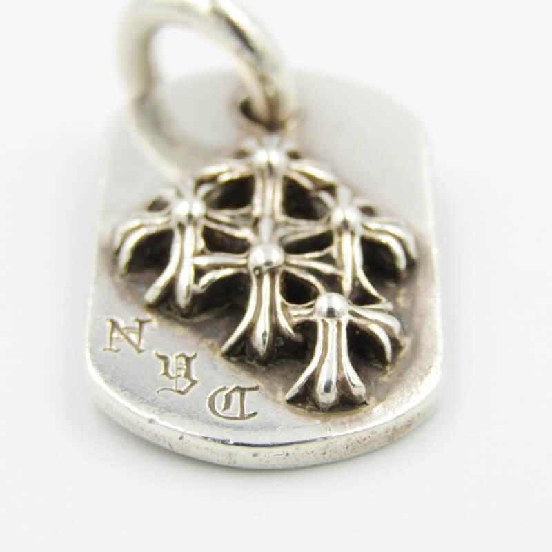 Chrome Hearts クロムハーツ レイズドセメタリー ドッグタグ NYC Dog Tag Raised Cemetery セメタリークロス ペンダント 30011051 :