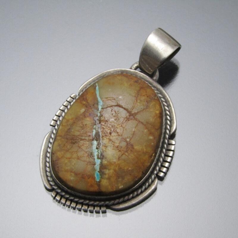 Navajo ナバホ族 ペンダント ターコイズ トップ MP作 30011404 