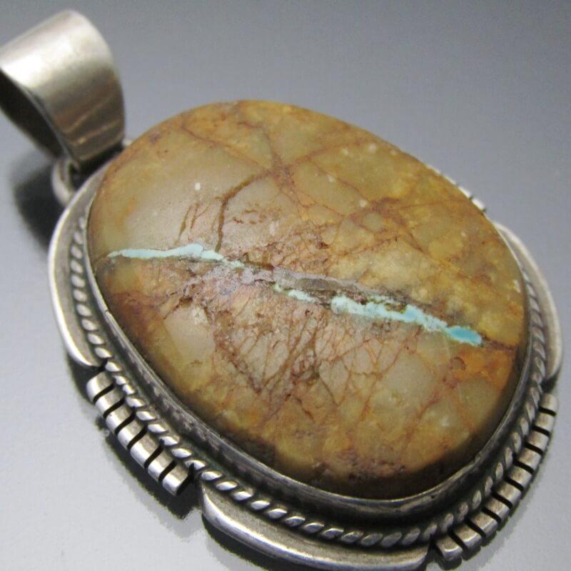 Navajo ナバホ族 ペンダント ターコイズ トップ MP作 30011404 