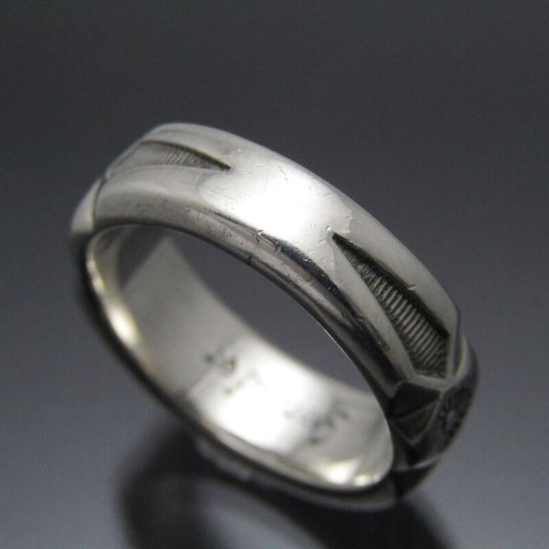 良品 Jennifer Curtis ナバホ族 リング スタンプワーク ジェニファー  