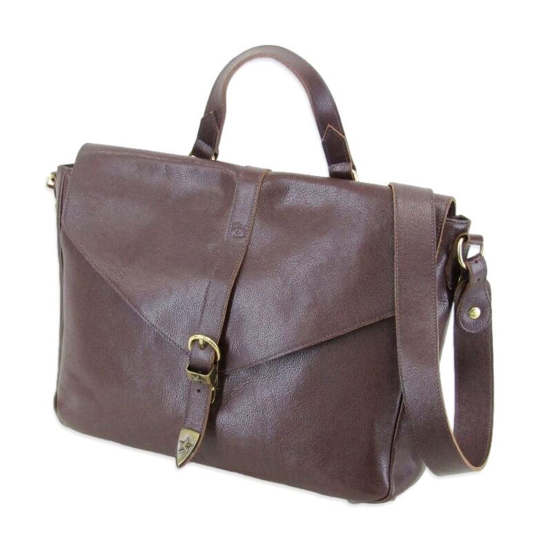 美品 IL BISONTE イルビゾンテ ショルダーバッグ こげ茶 2WAY レザー 