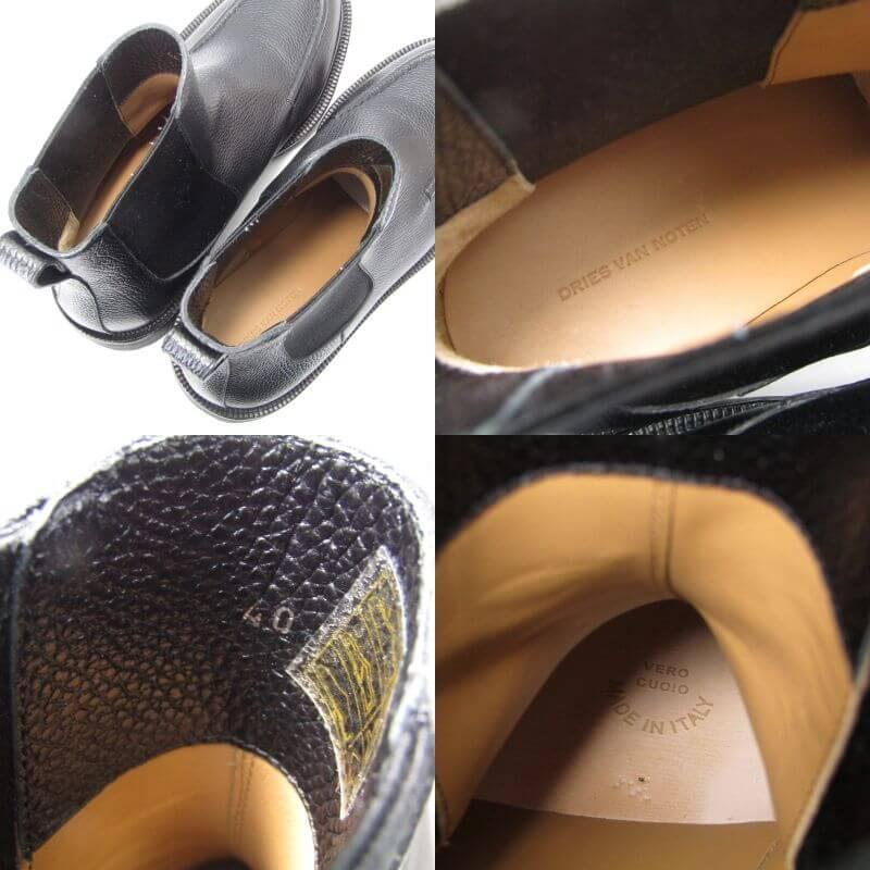 美品 DRIES VAN NOTEN ドリスヴァンノッテン 40 チェルシーブーツ 