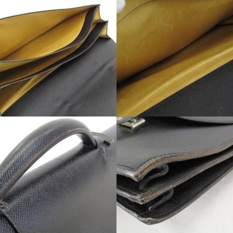 万双　レザー ビジネスバッグ 黒 双鞣和地 ダブルブリーフケース | 万双公式オンラインショップ