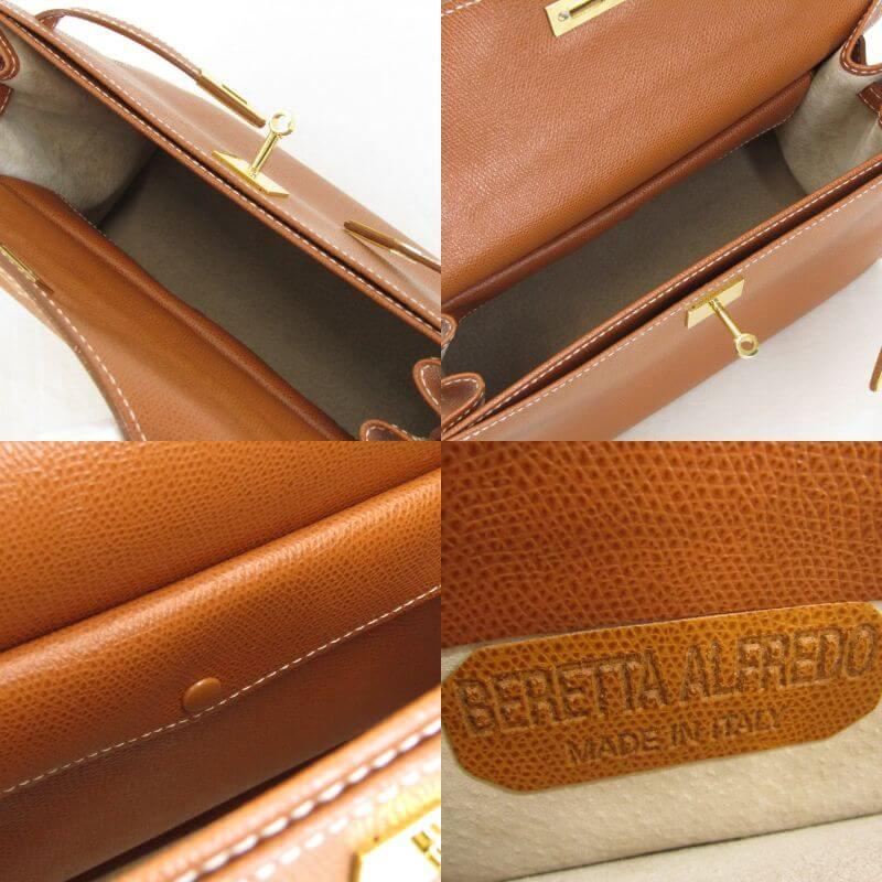 美品 ALFREDO BERETTA アルフレッドベレッタ ハンドバッグ 2WAY レザー