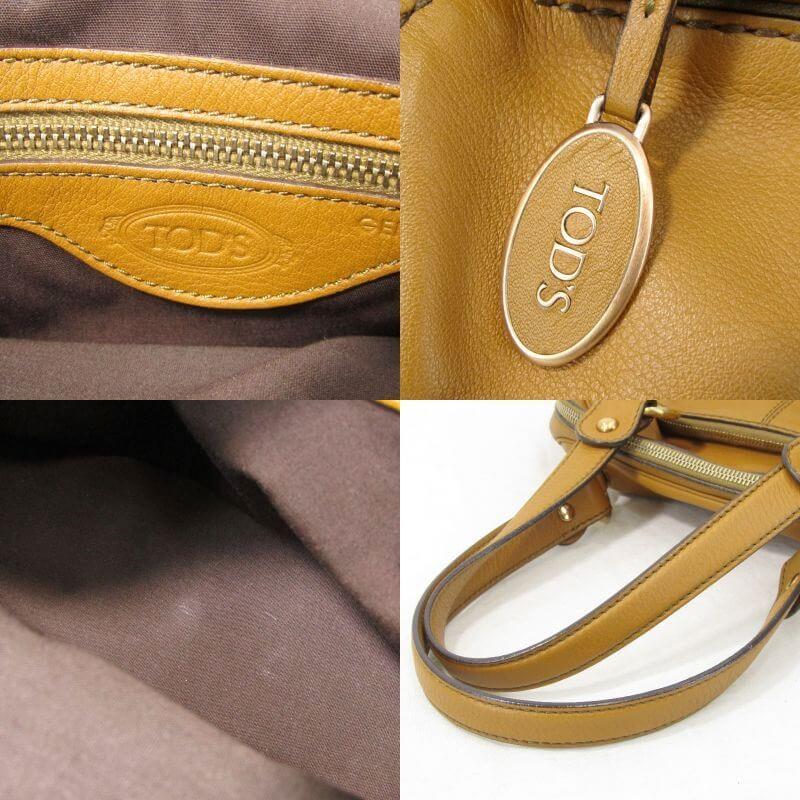 TOD'S トッズ ハンドバッグ マルチポケット レザー ミニボストン TOD'S トッズ ハンドバッグ マルチポケット レザー ミニボストン