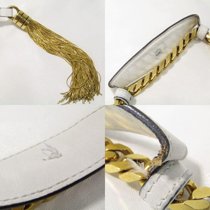 GUCCI グッチ タッセル チェーン ショルダーバッグ 290682 カーフ 
