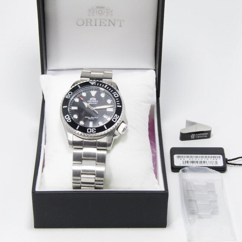 【最終価格】オリエント 腕時計 自動巻 ORIENT RA-AC0K01B10B 美品 ORIENT オリエント 自動巻き RA-AC0K01B10B F672-UAK0 43mm SS
