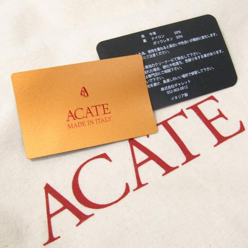 美品 ACATE アカーテ トートバッグ LODOS シュリンクレザー カーフ ロドス グリーン   30012512｜classic｜09