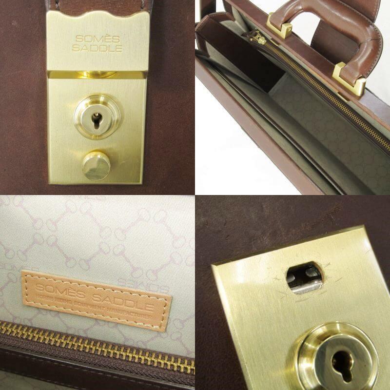 SOMES SADDLE ソメスサドル ダレスバッグ スリム レザー