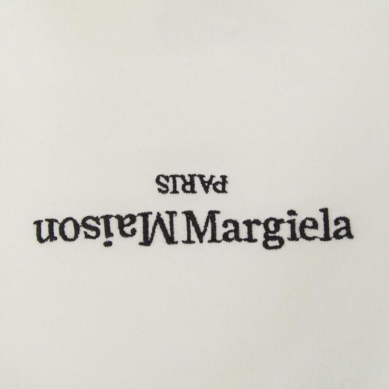 未使用 Maison Margiela メゾンマルジェラ 反転ロゴ フーディ S50GU0167 S25503 プルオーバーパーカー スウェット ホワイト 52  30012756｜classic｜03