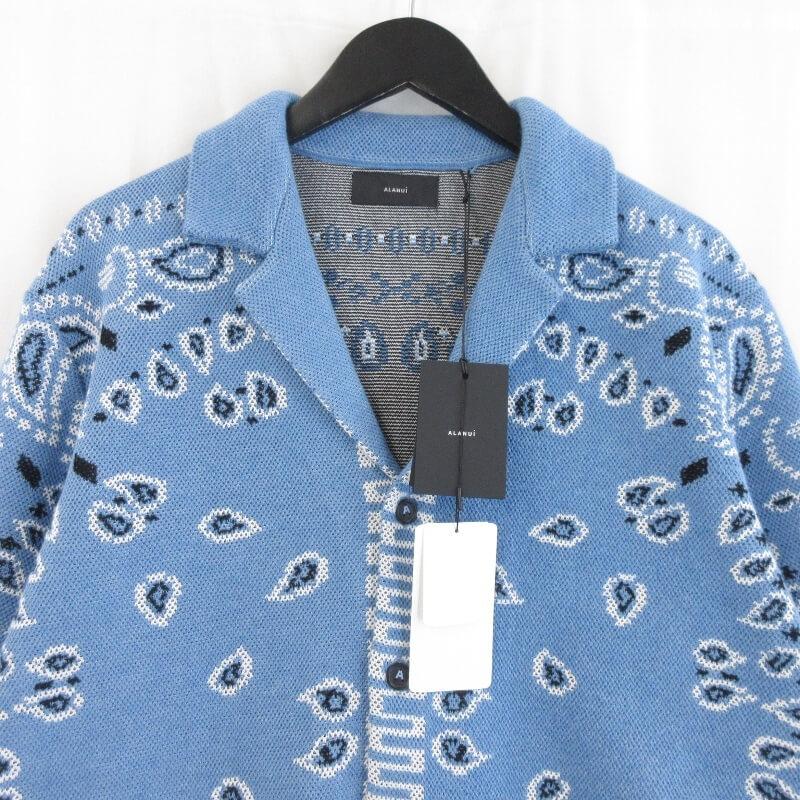 未使用 ALANUI アラヌイ バンダナ ニットシャツ LMHS23-021 BANDANA  