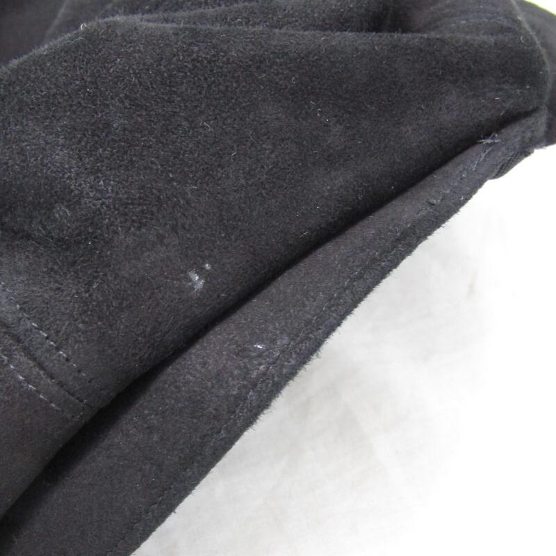 Porter Classic LEATHER SUEDE CASQUETTE 黒