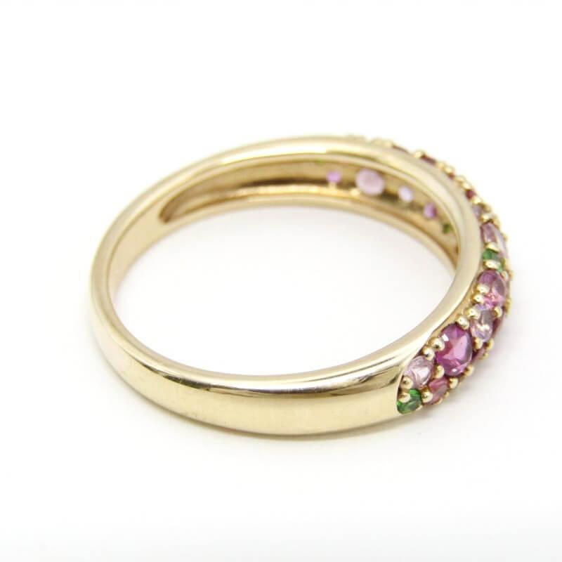 美品 BIZOUX ビズー リング K10YG Bouquet マルチカラージュエル